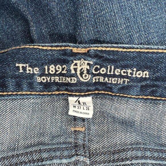 Abercrombie & Fitch Jeans Women's Button Fly 1892 Collection Boyfriend Straight - Picture 9 of 11